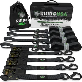 1 x 15' Ratchet Tie-Down Set (4-Pack)