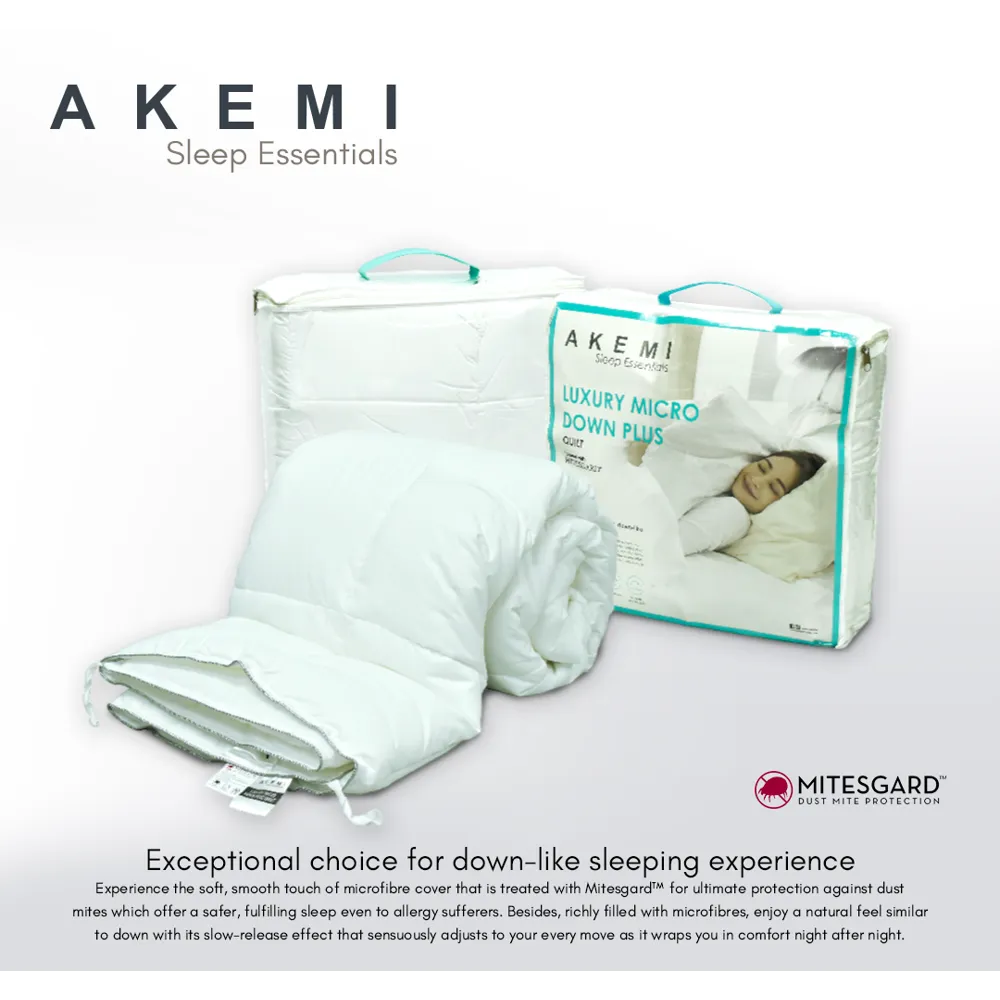 Akemi Sleep Essential Luxury Micro Down Plus Quilt Queen