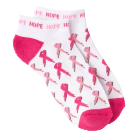 All Over Pink Ribbon Women's Ankle Socks