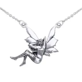 Amy Brown Glamour Fairy Sterling Silver Jewelry Necklace TNC017