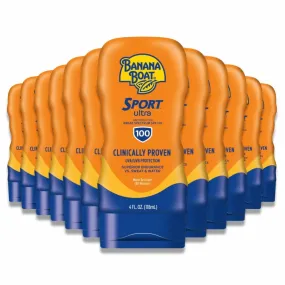 Banana Boat - Sport Performance Sunscreen Lotion SPF 100 - 4 Oz - 12 Pack