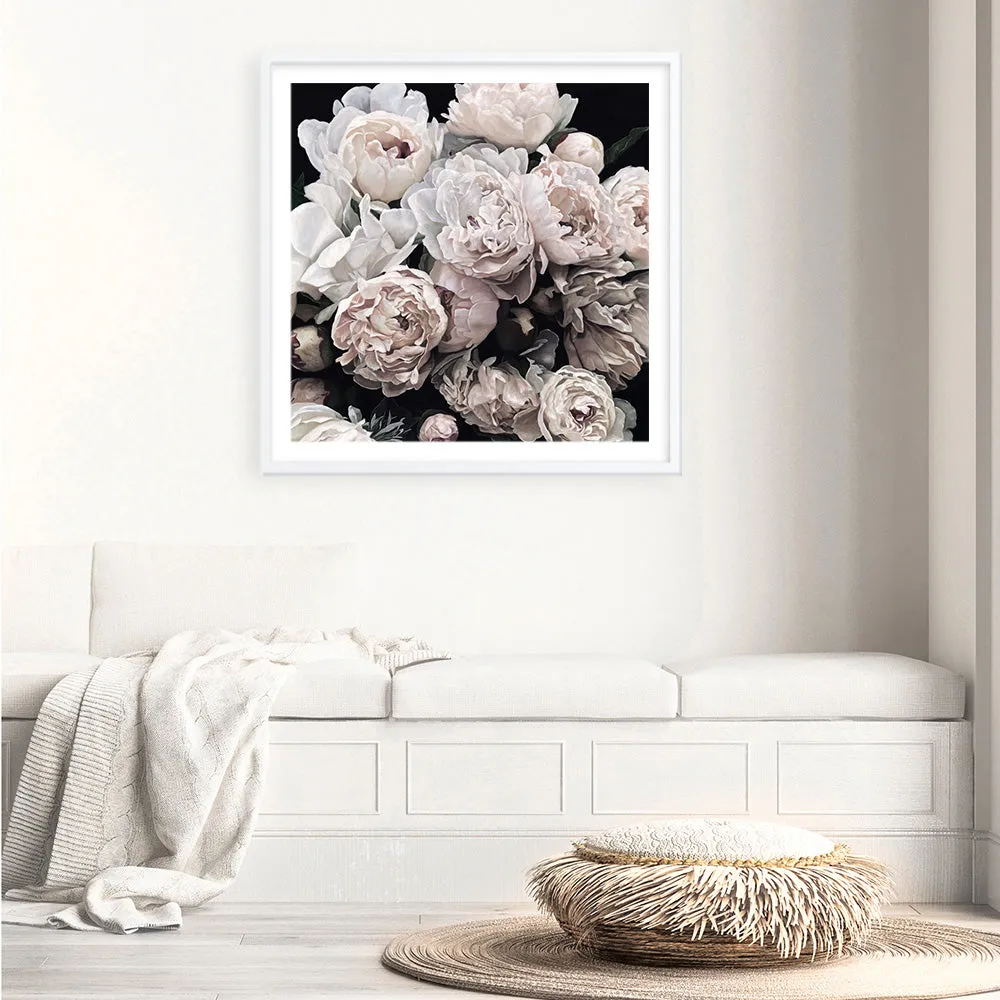 Dark Blooms II (Square) Art Print