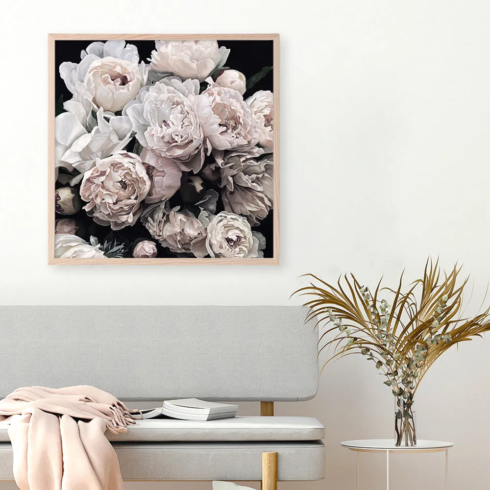 Dark Blooms II (Square) Art Print