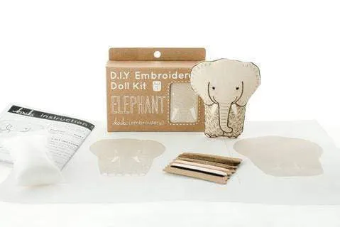 Elephant Embroidery Kit from Kiriki