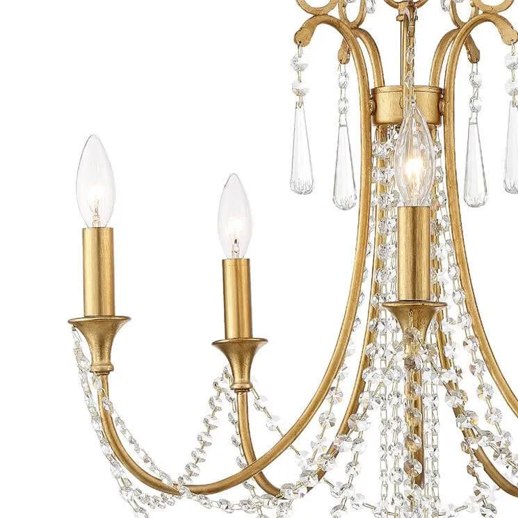 Golden Crystal Collier Chandelier