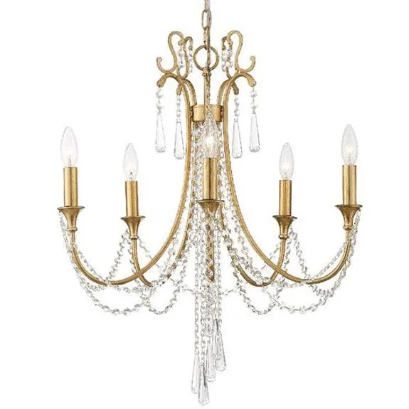 Golden Crystal Collier Chandelier