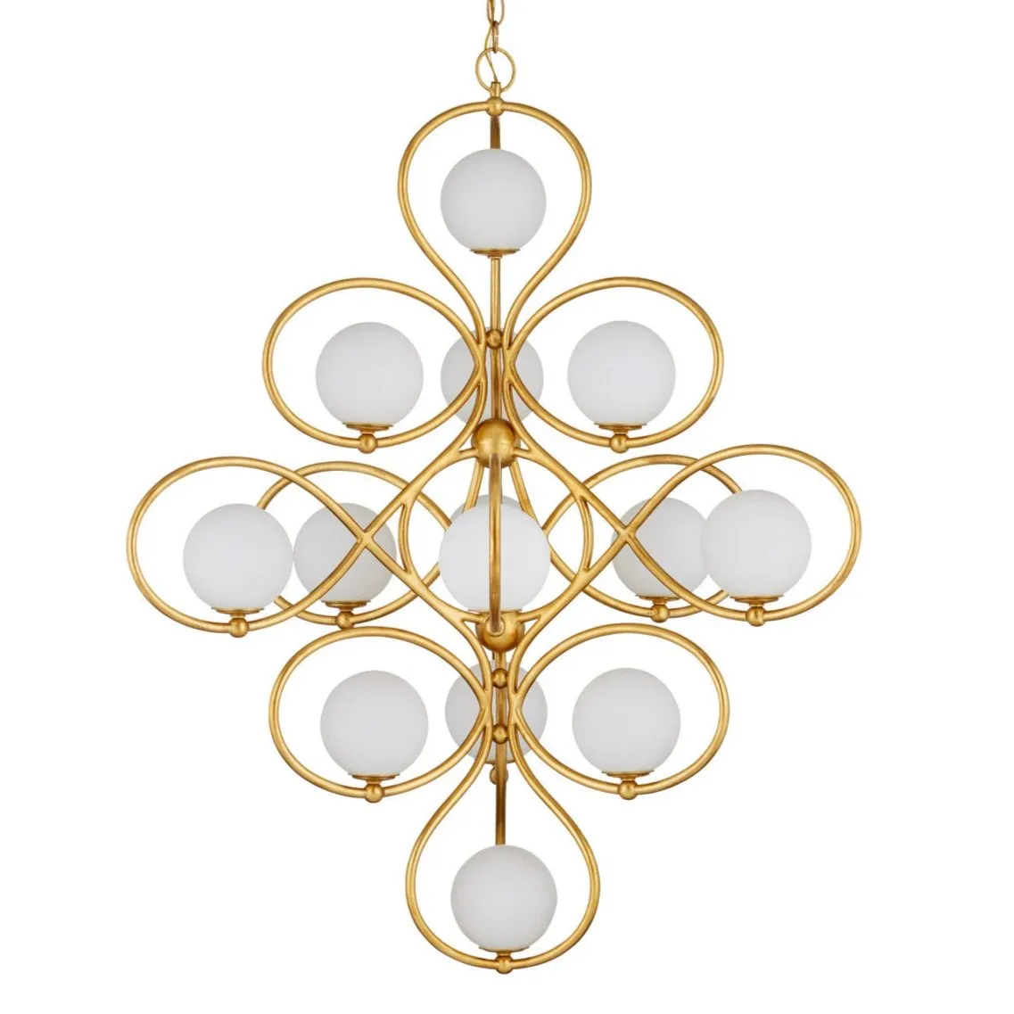 Golden Era Curlicue 14-Light Chandelier