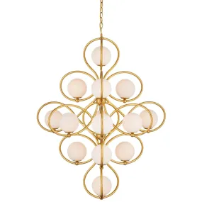 Golden Era Curlicue 14-Light Chandelier