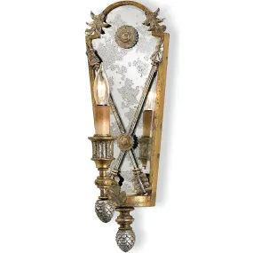 Golden Pompeii Wall Sconce