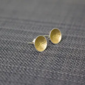 Golden Vines Cup Stud Earrings