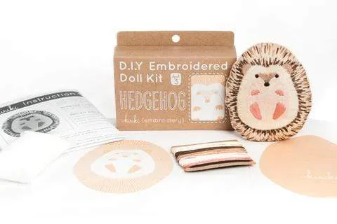 Hedgehog Embroidery Kit from Kiriki