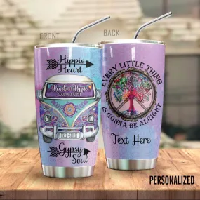 Hippie Personalized Tumbler Hippie Heart