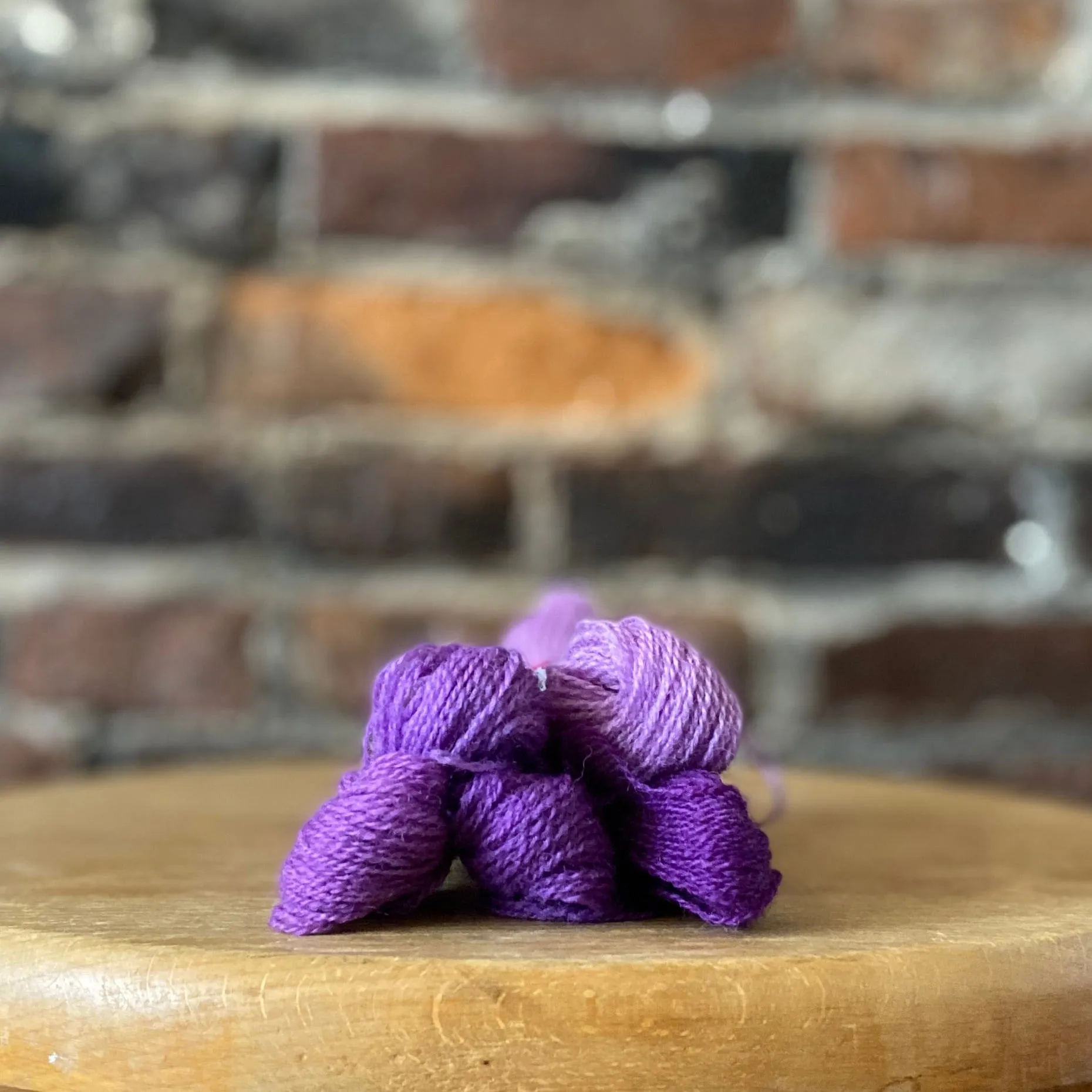 Individual Appleton Crewel Wool Skeins from the Bright Mauve Colorway