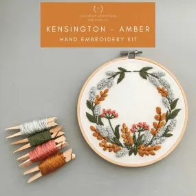 Kensington in Amber Embroidery Kit - And Other Adventures Embroidery Co.