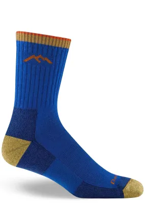 Men's Atlas Blue Cushioned Wool Hiking Socks