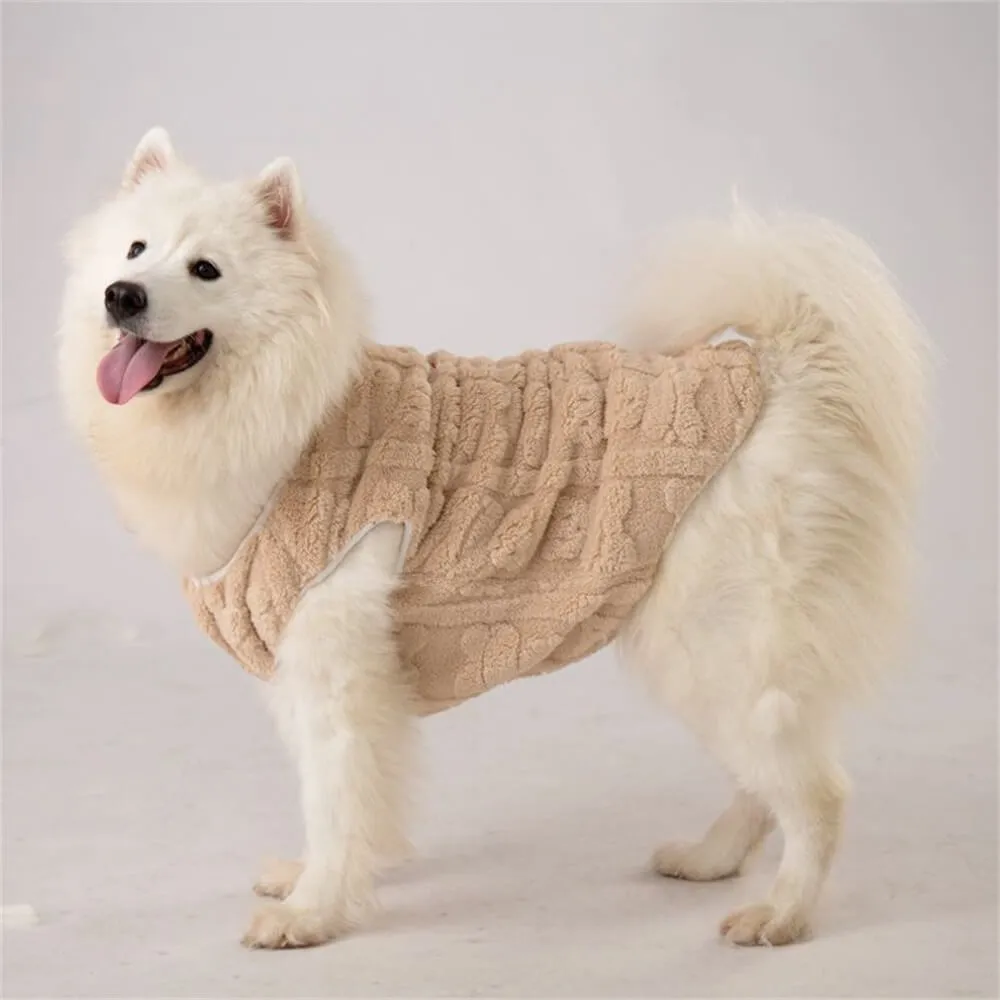 Plush and Cozy Dog Vest - Perfect for Winter Warmth