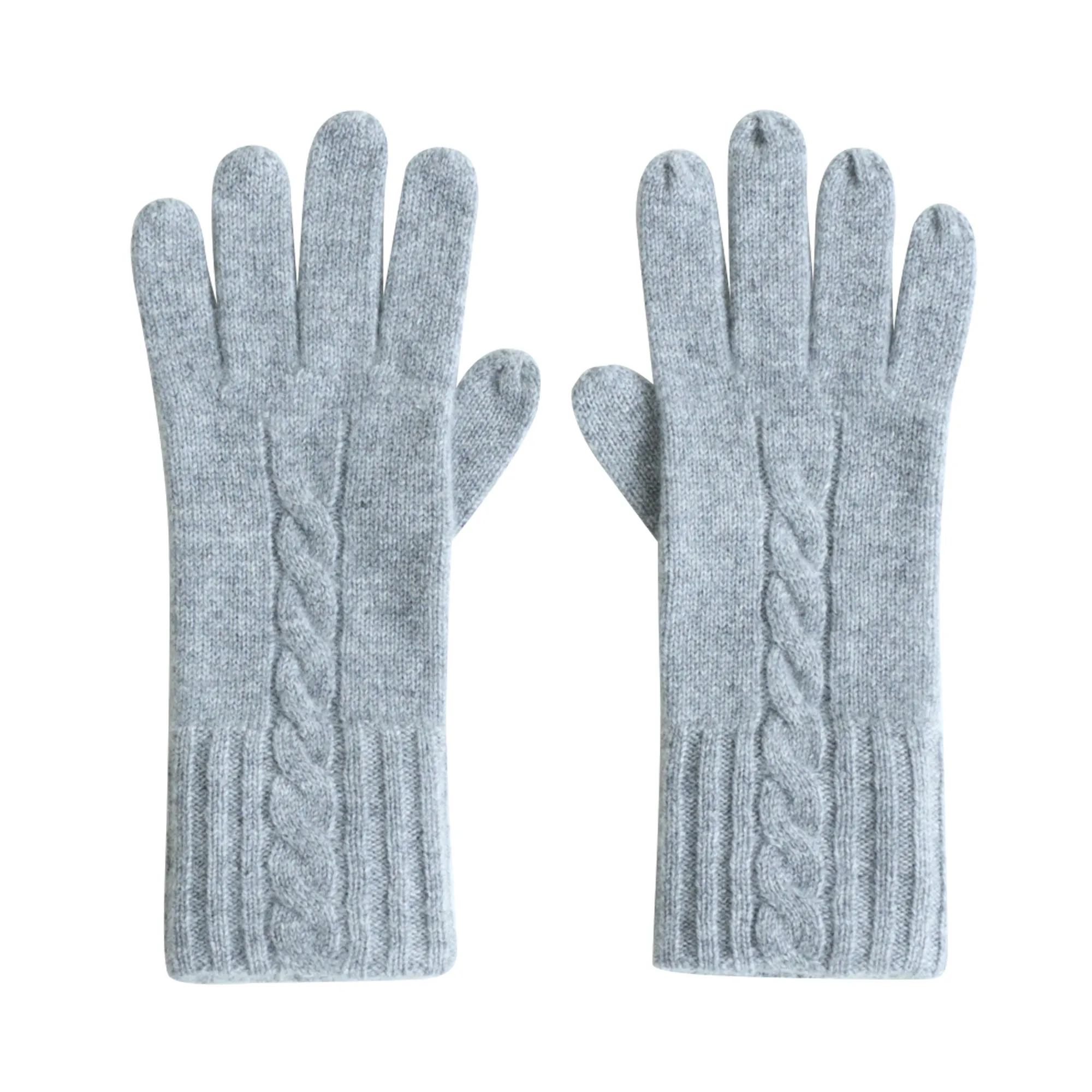 "Warmth Whisper" Cashmere Gloves - Ash