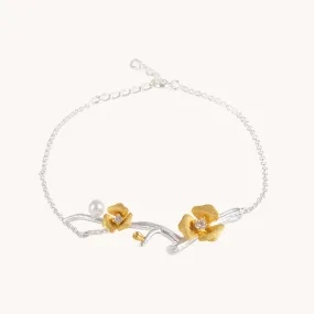 Rosebud Silver Bracelet