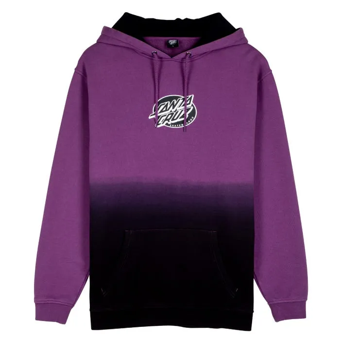 SANTA CRUZ - Mono Lined Oval Dot Front Hood - Grape Dip Dye