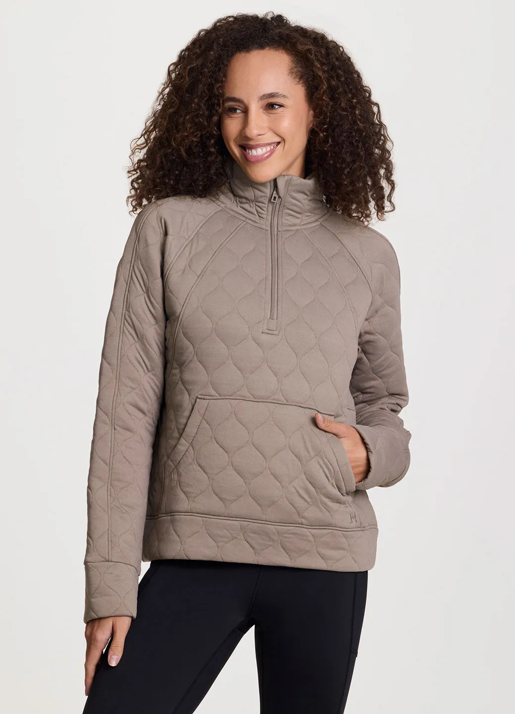 Sequim Quilted 1/4 Zip Pullover