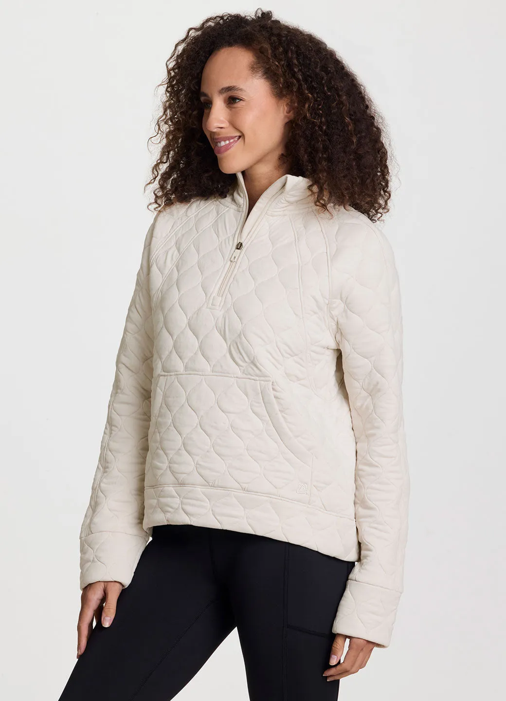 Sequim Quilted 1/4 Zip Pullover