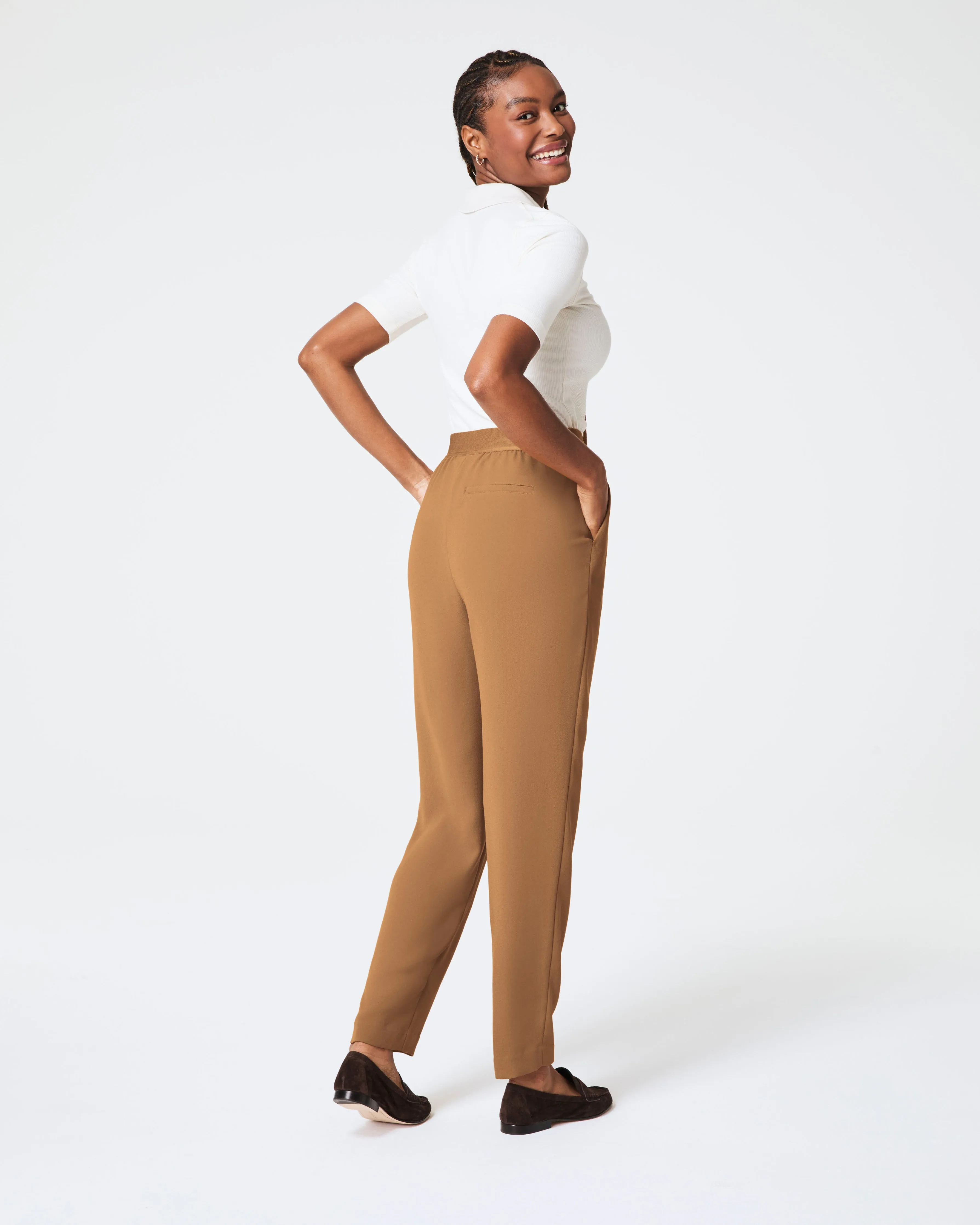 SPANX® Carefree Crepe Tapered Ankle Pant