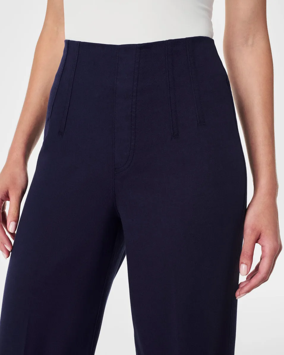 SPANX® Stretch Twill Cropped Wide Leg Pant