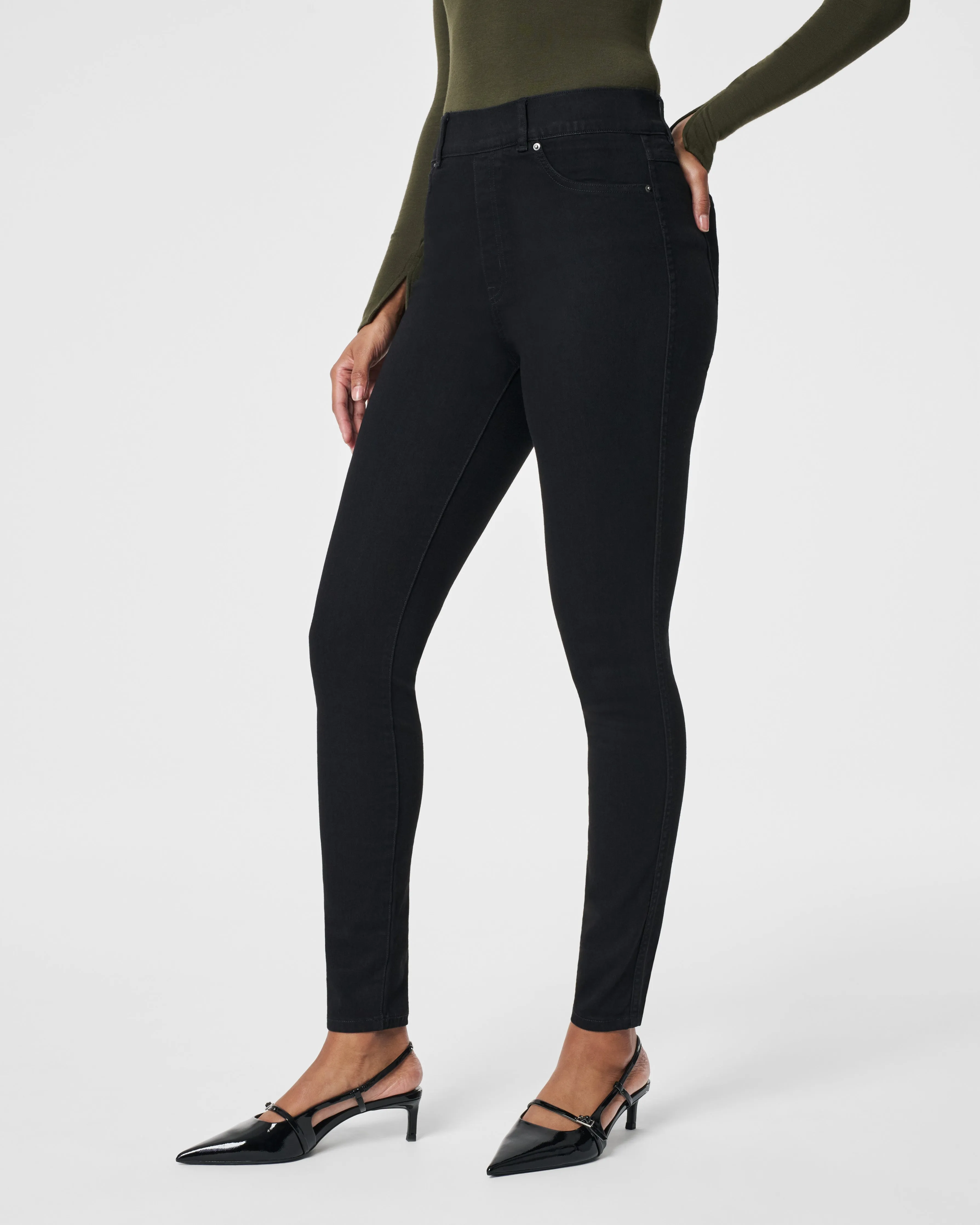 SPANXshape EveryWear Ankle Skinny Jeans, Clean Black