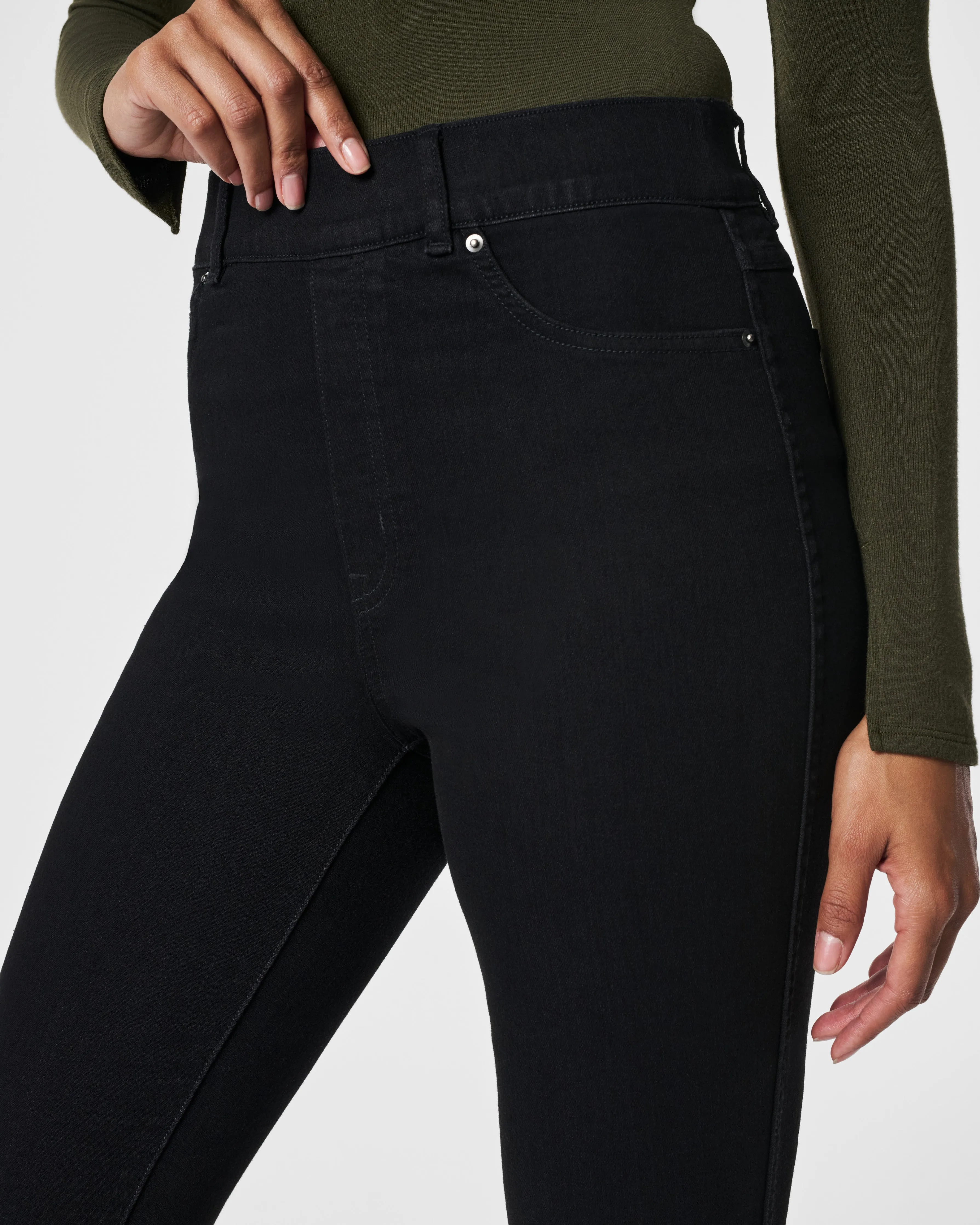 SPANXshape EveryWear Ankle Skinny Jeans, Clean Black