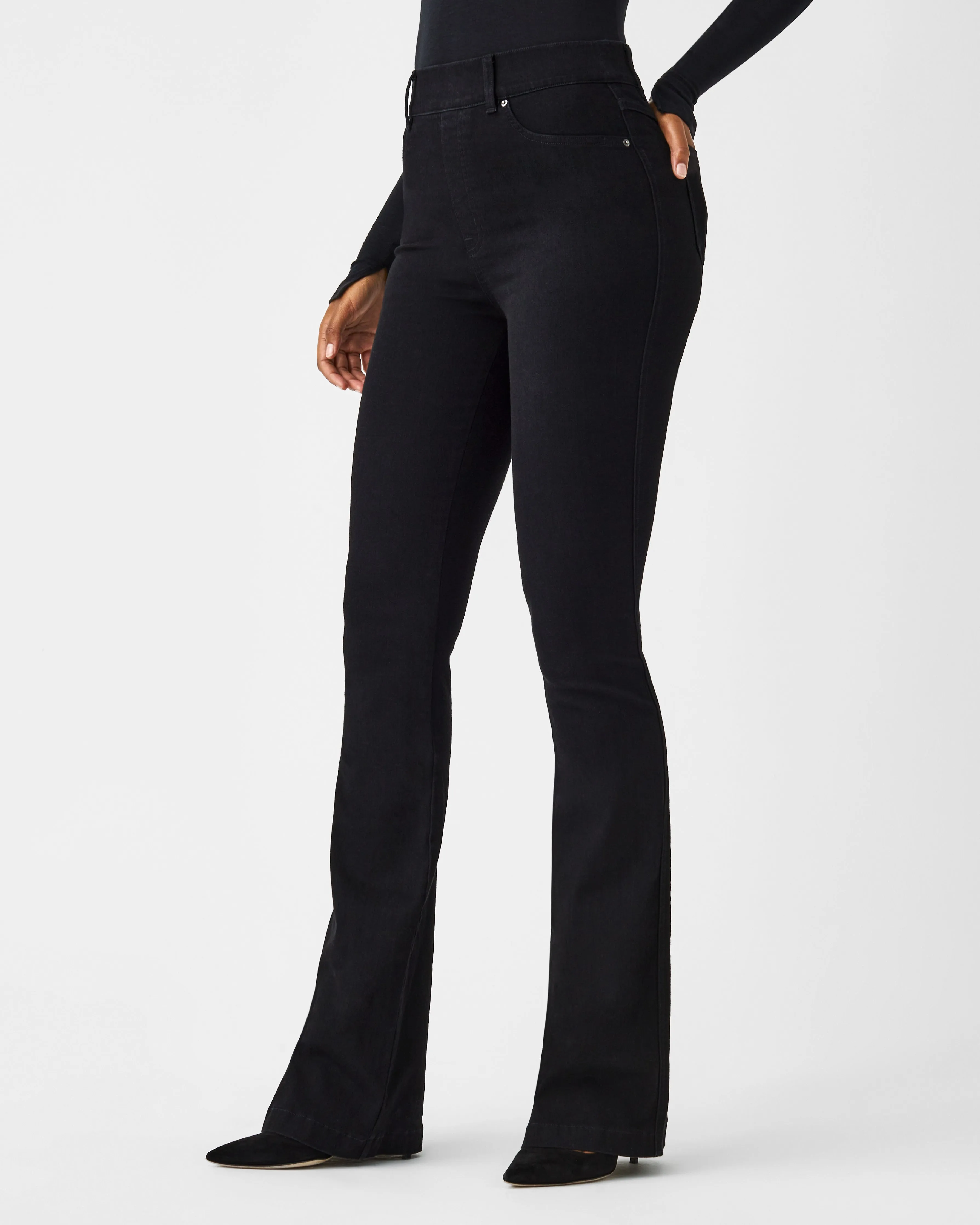 SPANXshape EveryWear Flare Jeans, Clean Black