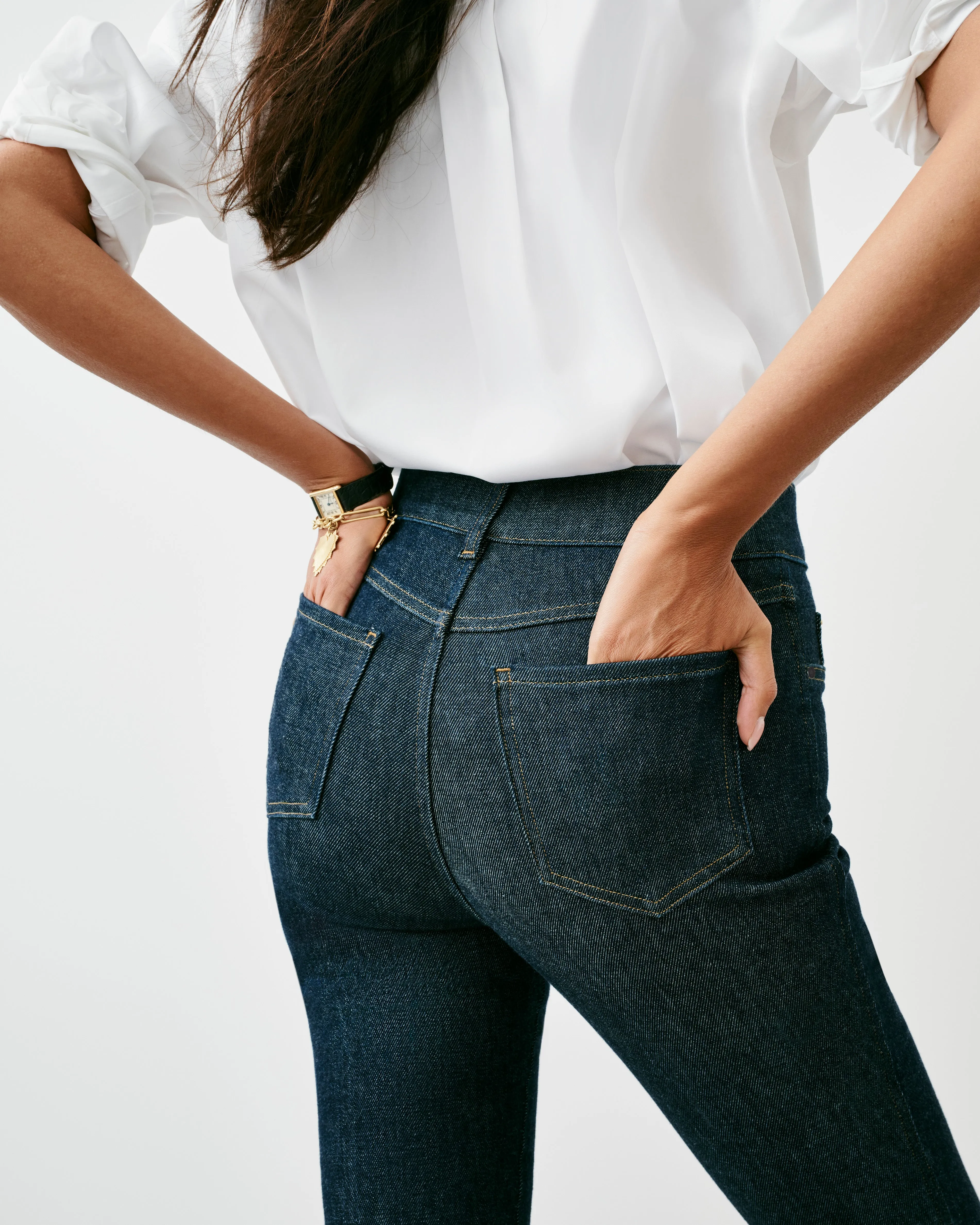 SPANXshape EveryWear Flare Jeans, Raw Indigo