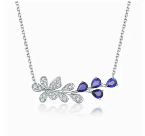 THIALH - FAUNA & FLORA - 18K Diamond Sapphire necklace