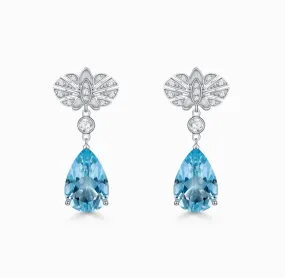 THIALH - FAUNA & FLORA - Orchid Diamond Drop Earrings