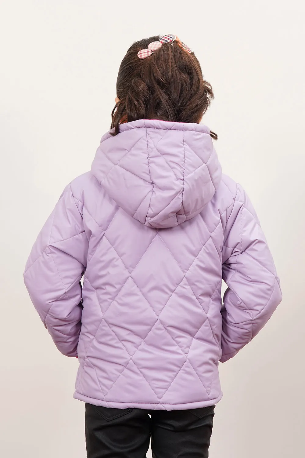 Unisex Quilted Puffer Zipper With Hood