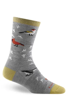 Women's Gray Birdwatcher Wool Socks